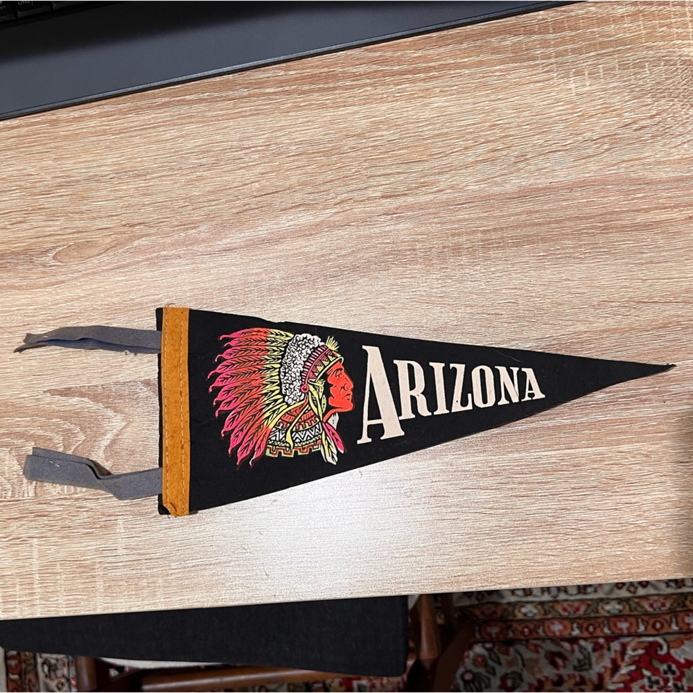 Arizona felt state pennant from 1960’s family road trip